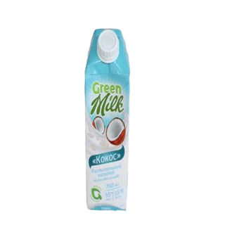 Молоко на рисовой основе кокос  Green milk 0.75л